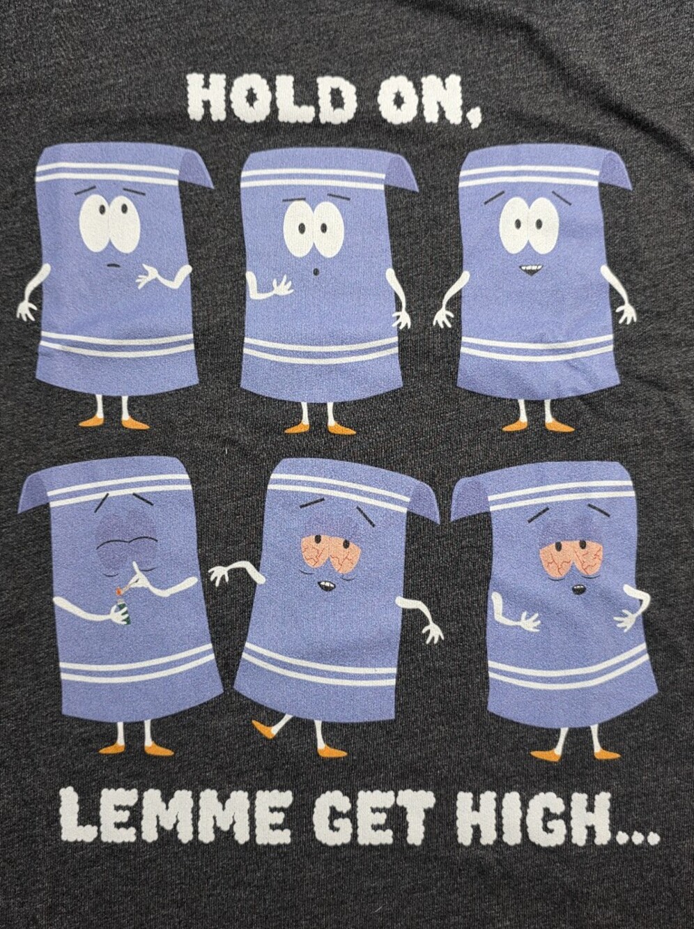 Comedy Central South Park Towlie "Hold On.. Lemme Get High.." Graphic Tee Sz 3XL